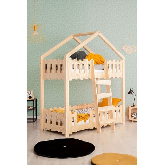 Krevet na kat u obliku kućice Mila Zippo P