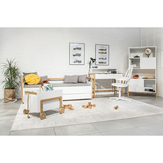 Krevet s uzglavljem Viktor 180 x 80 - bijeli