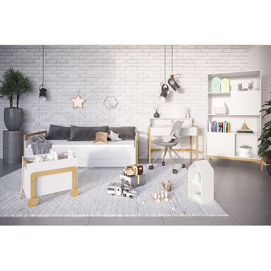 Krevet s uzglavljem Viktor 180 x 80 - bijeli