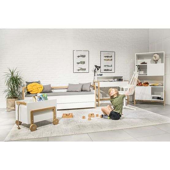 Krevet s uzglavljem Viktor 180 x 80 - bijeli