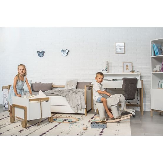 Krevet s uzglavljem Viktor 180 x 80 - bijeli