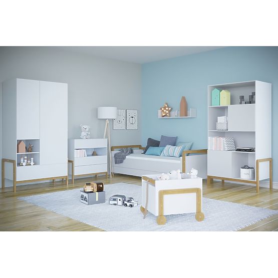 Krevet s uzglavljem Viktor 180 x 80 - bijeli