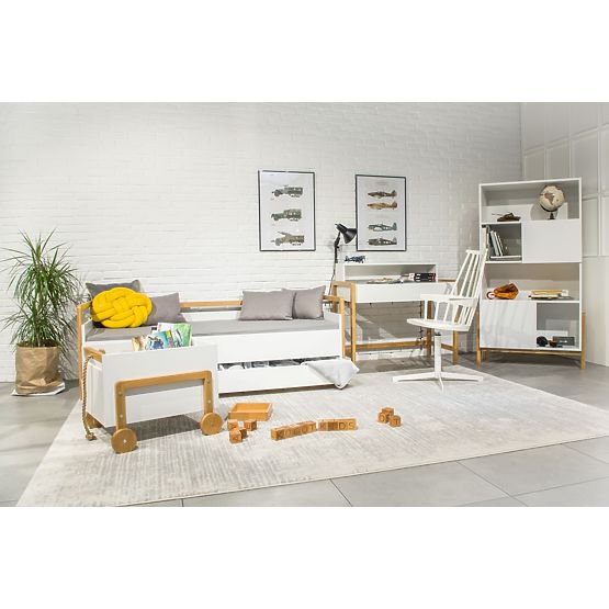 Krevet s uzglavljem Viktor 180 x 80 - bijeli