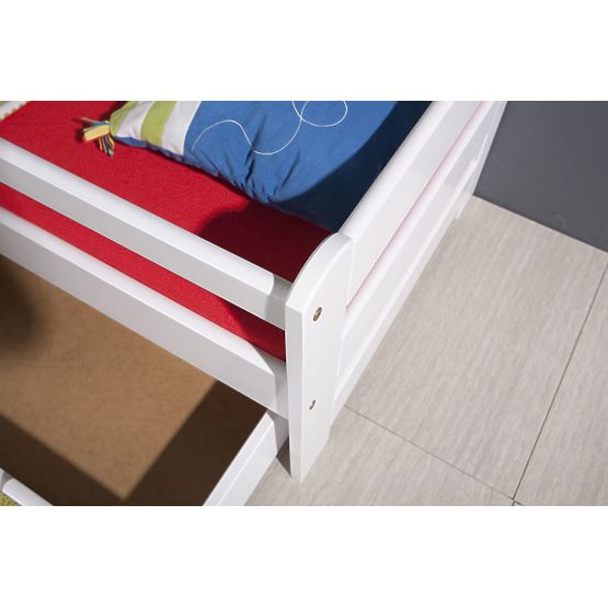 Krevet Woody s ogradom  - bijeli