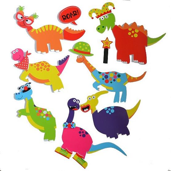 Kupanje naljepnice Ludi dinosauri