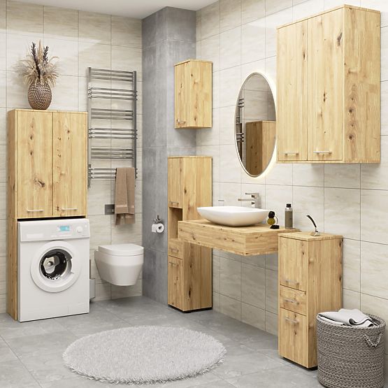 KUPAONSKI ORMARIĆ FIN STUPAC 30 2D 1SZ 85cm PK HRAST ARTISAN