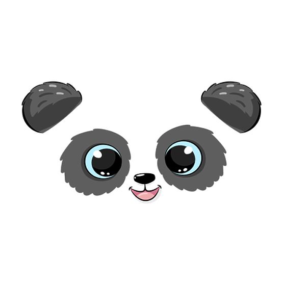 Kutija za igračke Daria bijela s otiskom Pande