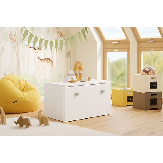 Kutija za igračke Inga - siva ručka