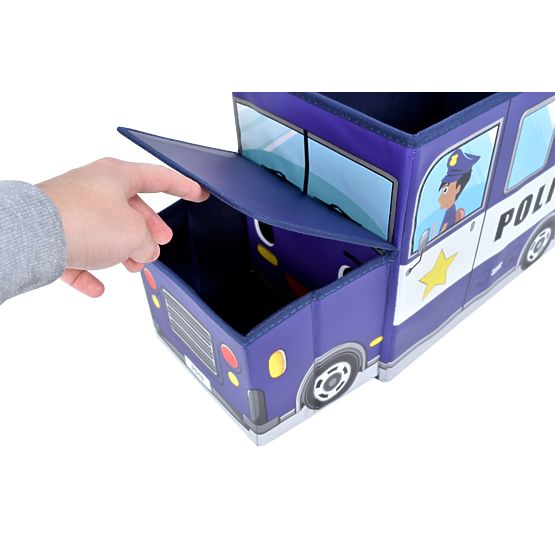 Kutija za igračke Policijski auto plava