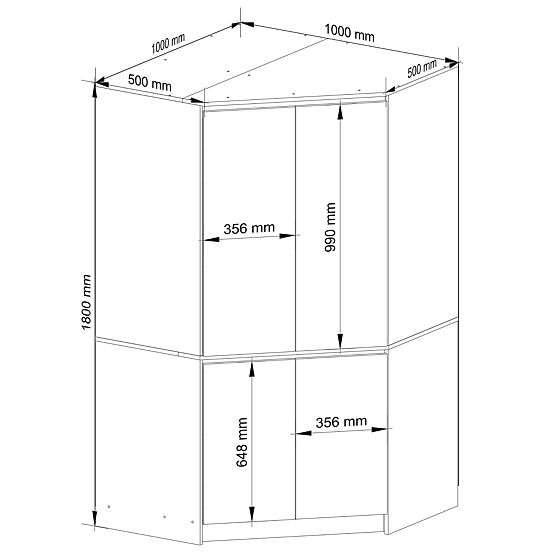 KUTNI ORMAR S100 4D CLP HRAST SONOMA