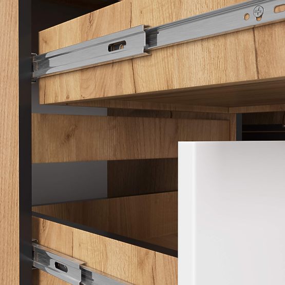 KUTNI PISAĆI STOL B20 CLP LIJEVI PK HRAST CRAFT / BIJELI