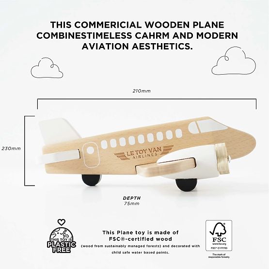 Le Toy Van Drveni avion