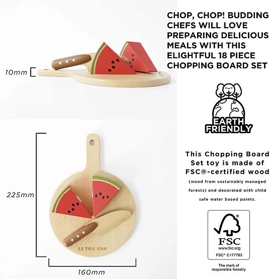Le Toy Van Rezano voće i povrće s daskom