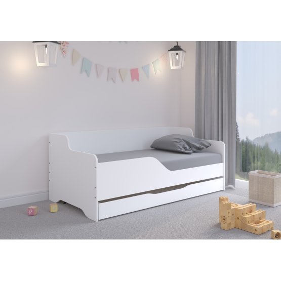 Dječji krevet s uzglavljem LILU 160 x 80 cm - bijeli