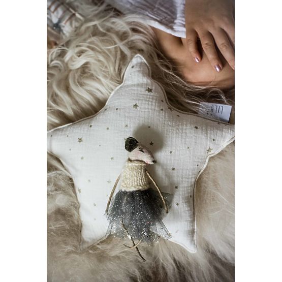 LILU Mušelinový polštář hvězda maxi