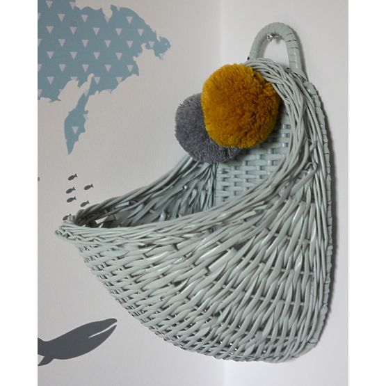 LILU Proutěný košík na stěnu