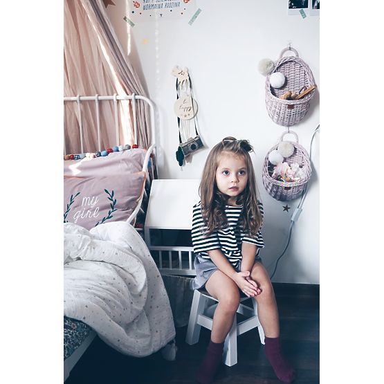 LILU Proutěný košík na stěnu