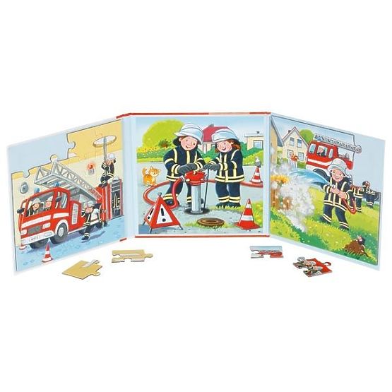 Magnetna knjiga puzzle Vatrogasci