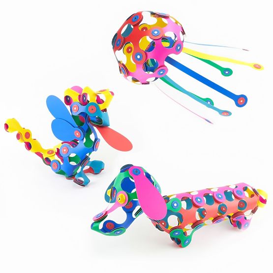 Magnetne kocke Clixo Super Rainbow, 60 elemenata