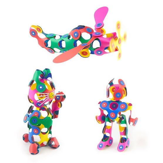 Magnetne kocke Clixo Super Rainbow, 60 elemenata