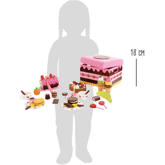 Mala Foot kutija drvenih slatkiša