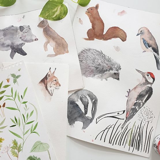 Mantinel do postýlky Život v lese