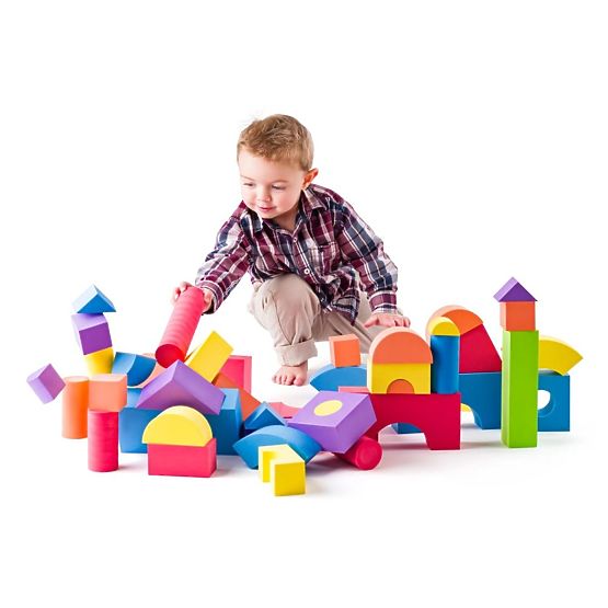 Meke pjenaste kocke za djecu 54 kom