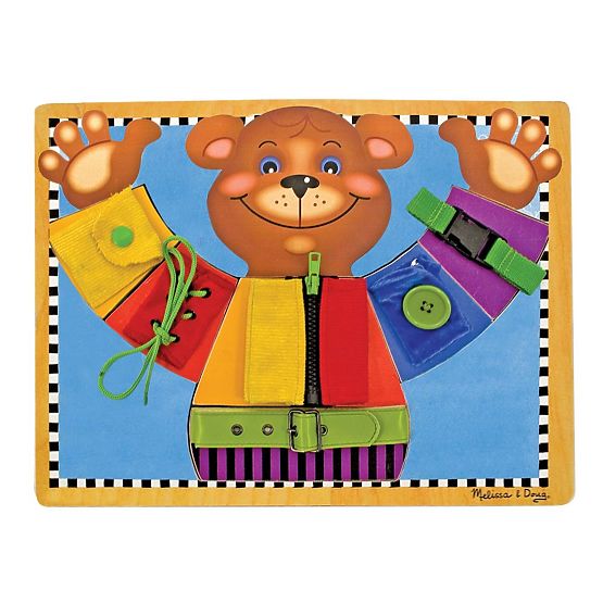 Melissa and Doug - Motorička ploča Obuci medvjedića