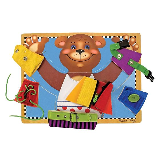 Melissa and Doug - Motorička ploča Obuci medvjedića