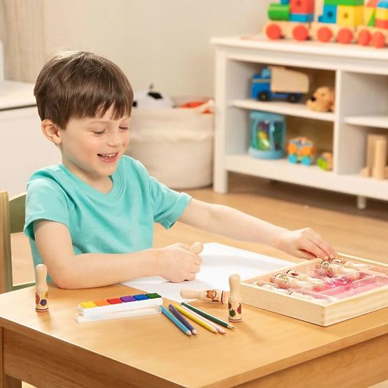 Melissa & Doug - drvene marke u kutiji