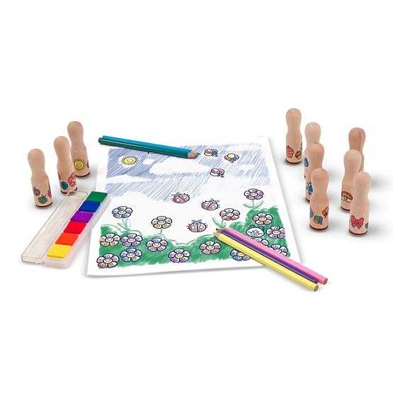 Melissa & Doug - drvene marke u kutiji