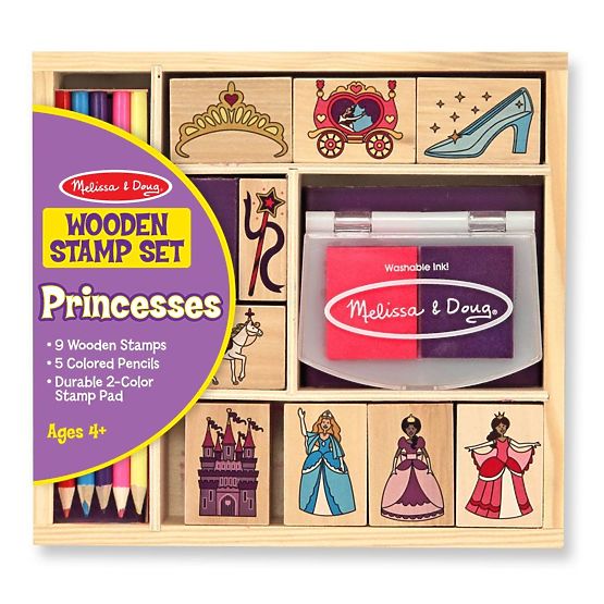 Melissa & Doug - Set drvenih maraka Princess