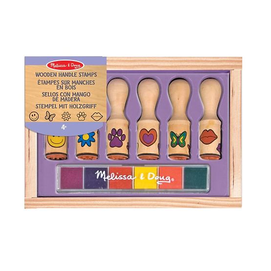 Melissa & Doug set drvenih žigova - 6 kom
