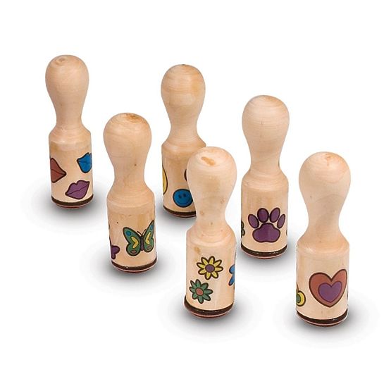 Melissa & Doug set drvenih žigova - 6 kom
