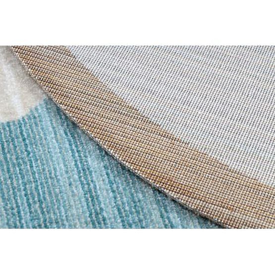 Moderni dječji tepih TOYS 75322 MEDVJEDIĆ, nepravilnog oblika, plava, tirkizna, krem