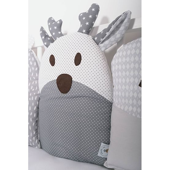 Modularna mantinela za krevetić - siva