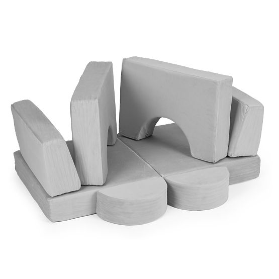 Modularna dječja fotelja DIY 8 mekih jastuka sklopiva - siva ECOTOYS