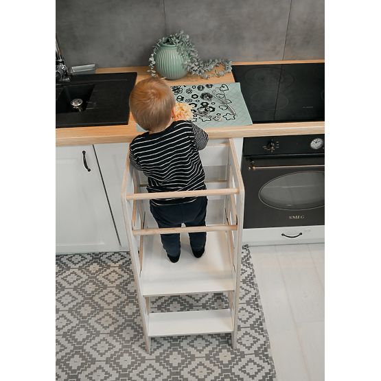 Sara Scandi Montessori toranj za učenje - bijeli
