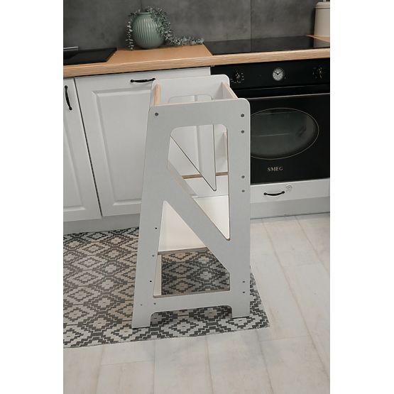 Montessori toranj za učenje Pola Scandi - bijeli