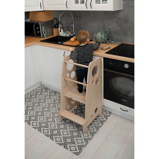 Montessori toranj za učenje Lena MAXI 85 - prirodni