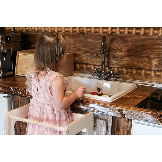 Montessori toranj za učenje Nora - bijela