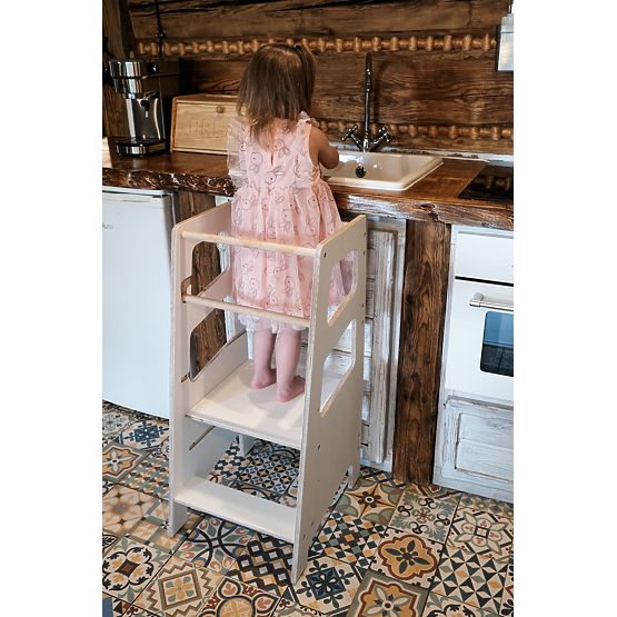 Montessori toranj za učenje Nora - bijela