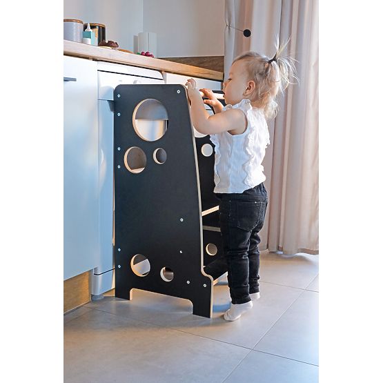 Montessori toranj za učenje Rings Black