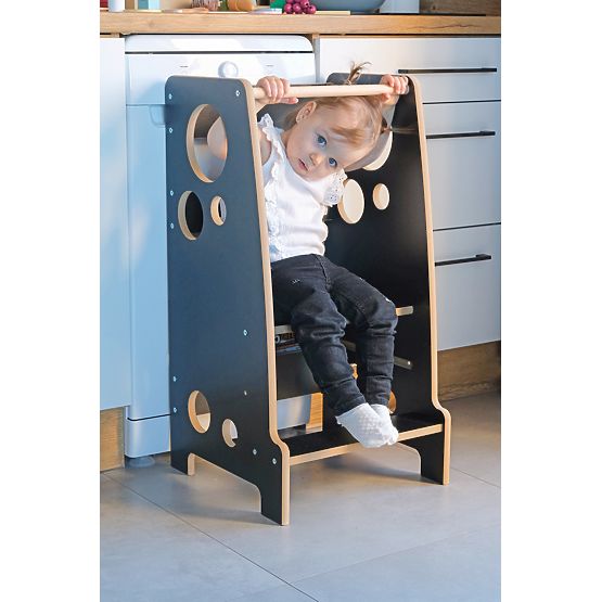 Montessori toranj za učenje Rings Black