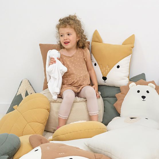 Mušelinski jastučić Ourbaby 38x35 cm - Jež