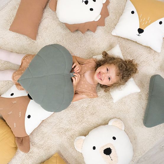 Mušelinski jastučić Ourbaby 38x35 cm - Jež