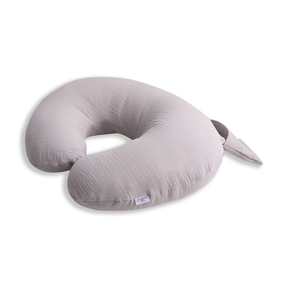 Mušelinski jastuk za dojenje Heavens - sivi