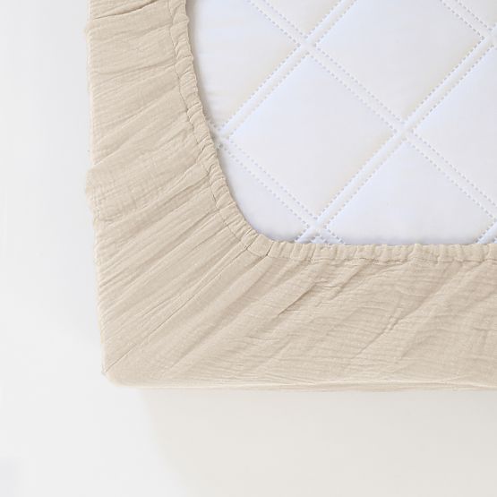 Mušelinsko plahta Ourbaby 200x90 cm - ecru