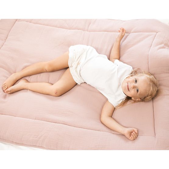 Muslinski pokrivač i jastuk s punjenjem 100x135 + 40x60 - tamno siva