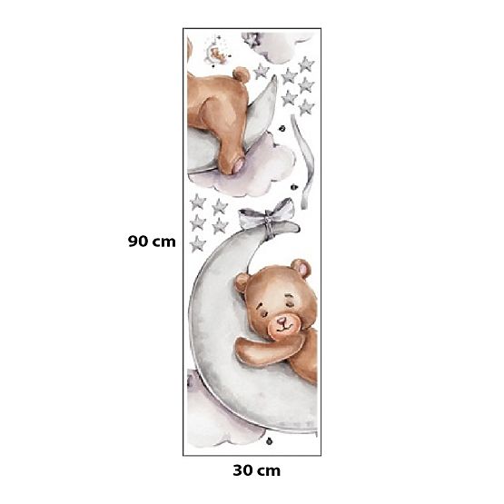 Naljepnice za zid - Medvjedić na mjesecu